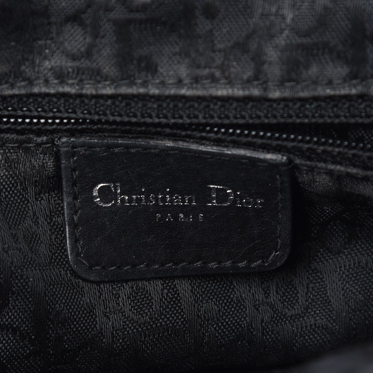 Calfskin Cannage Stitched Small Lady East West Lady Dior Black