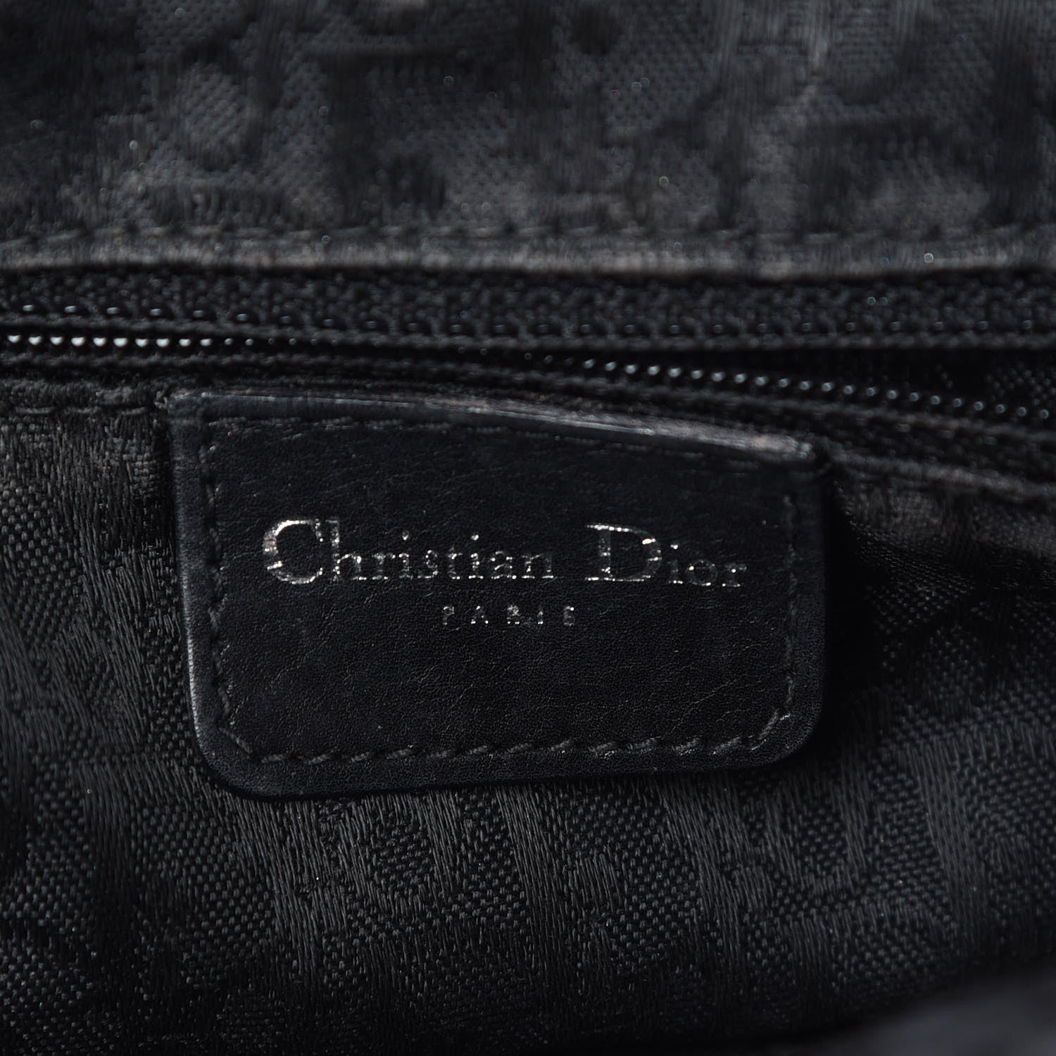 Christian Dior Calfskin Cannage Stitched Small Lady East West Lady Dior Black 8 of 10