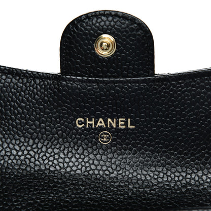 Chanel Caviar Quilted Flap Card Holder Black 14 of 16