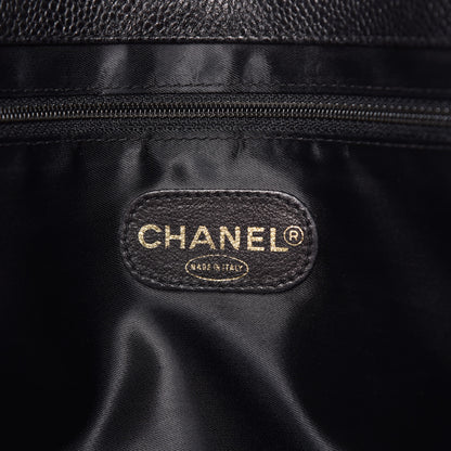Chanel Caviar Large CC Shoulder Bag Black 6 of 13