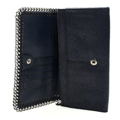 Stella McCartney Shaggy Deer Falabella Flap Wallet Navy 5 of 6