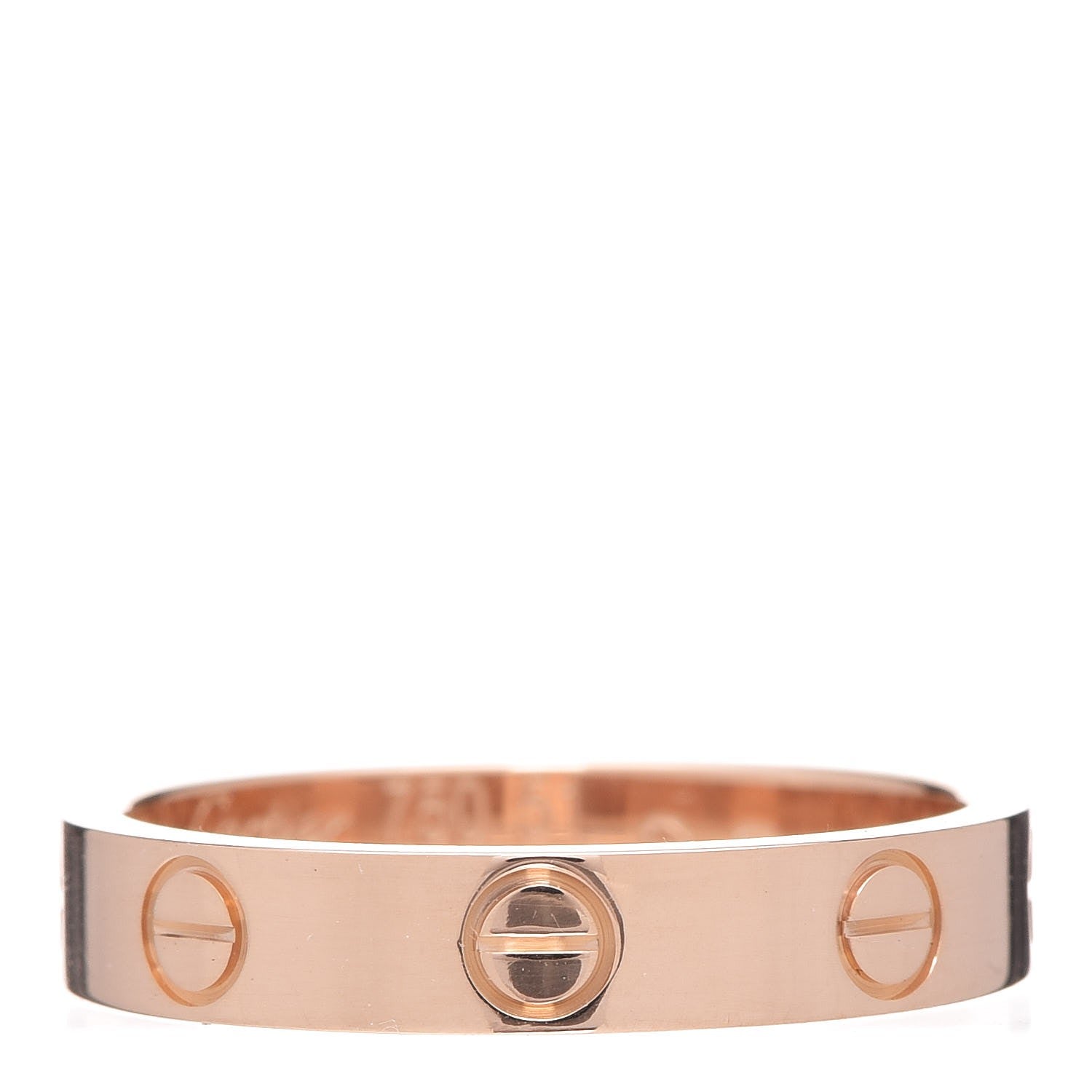 Cartier 18K Pink Gold 3.5mm LOVE Wedding Band Ring 51 5.75 1 of 5