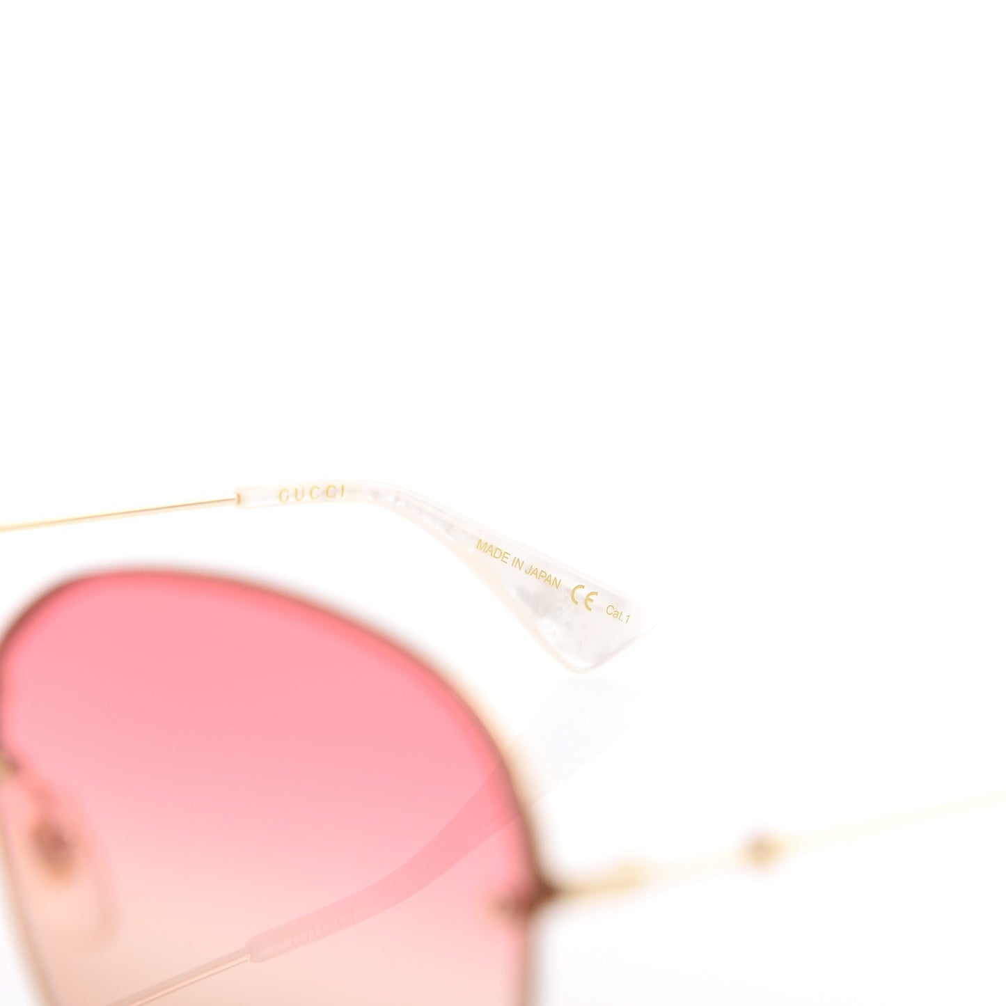 Square Frame Sunglasses GG0228S Pink