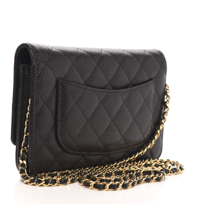 Chanel Caviar Quilted Wallet On Chain WOC Black 3 of 11