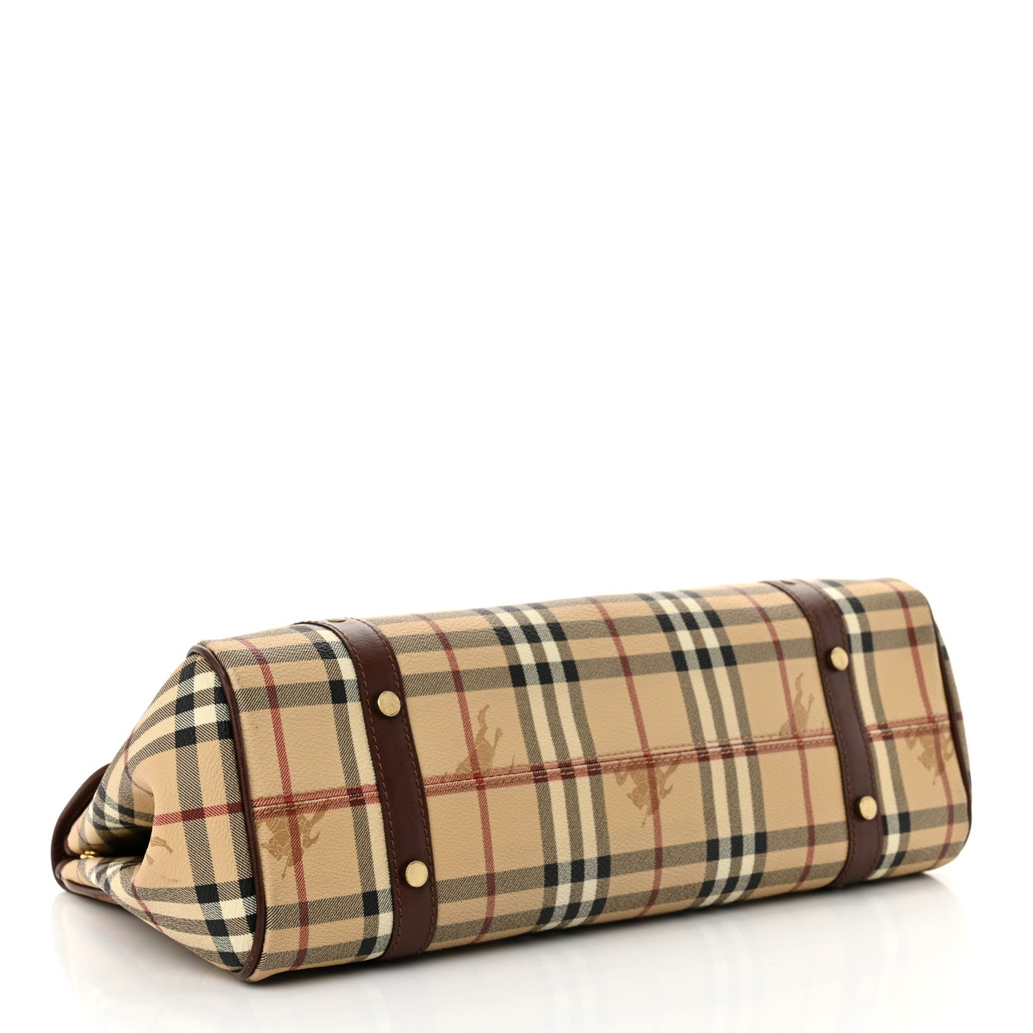 Burberry Haymarket Check Buckle Satchel 4 of 12