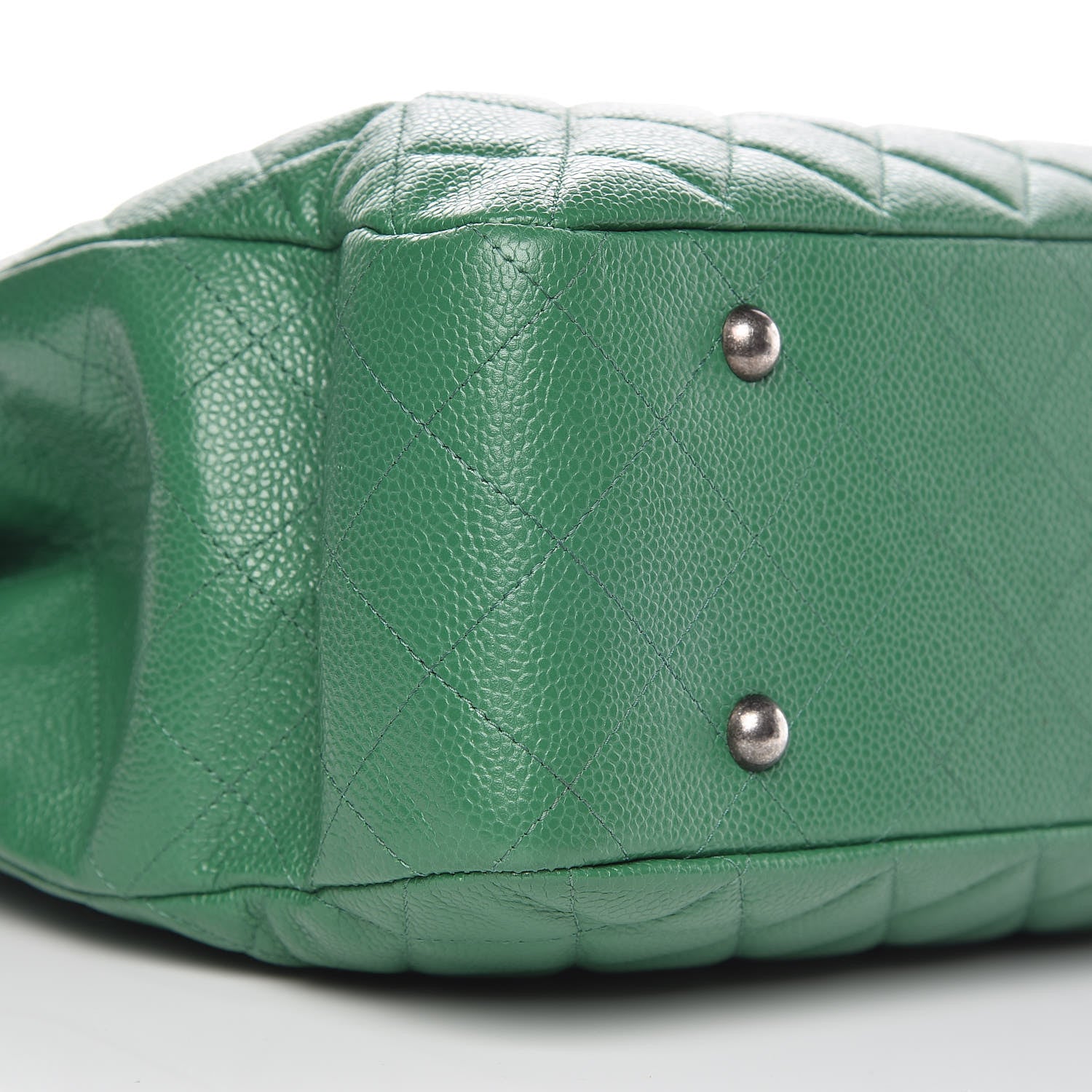 Chanel Caviar Quilted Timeless Tote Green 7 of 10