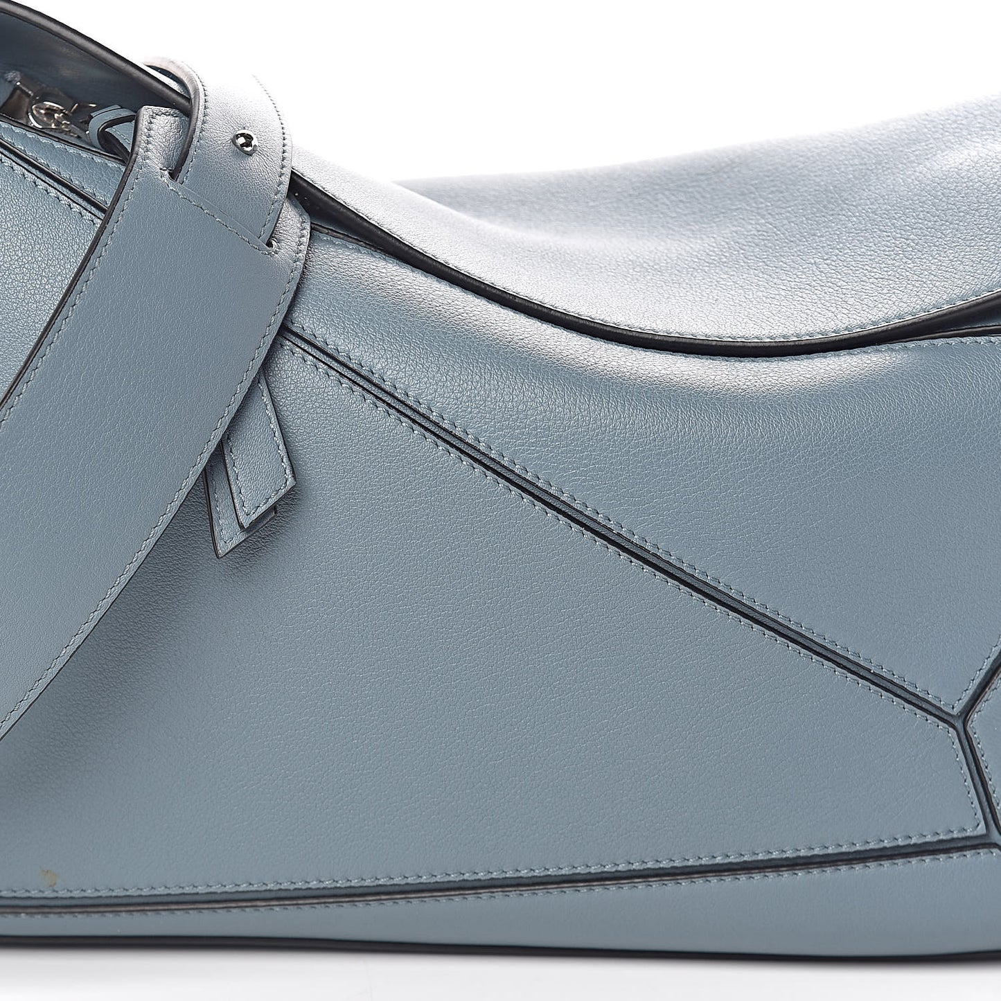 Calfskin Medium Puzzle Bag Stone Blue