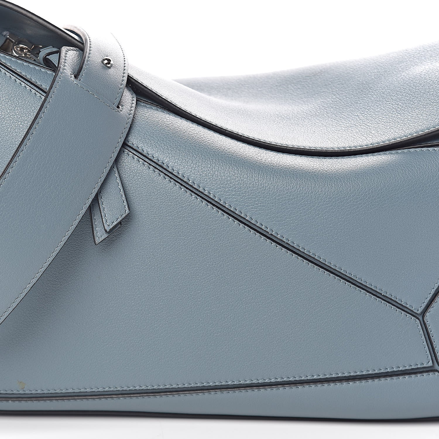 Loewe Calfskin Medium Puzzle Bag Stone Blue 9 of 9