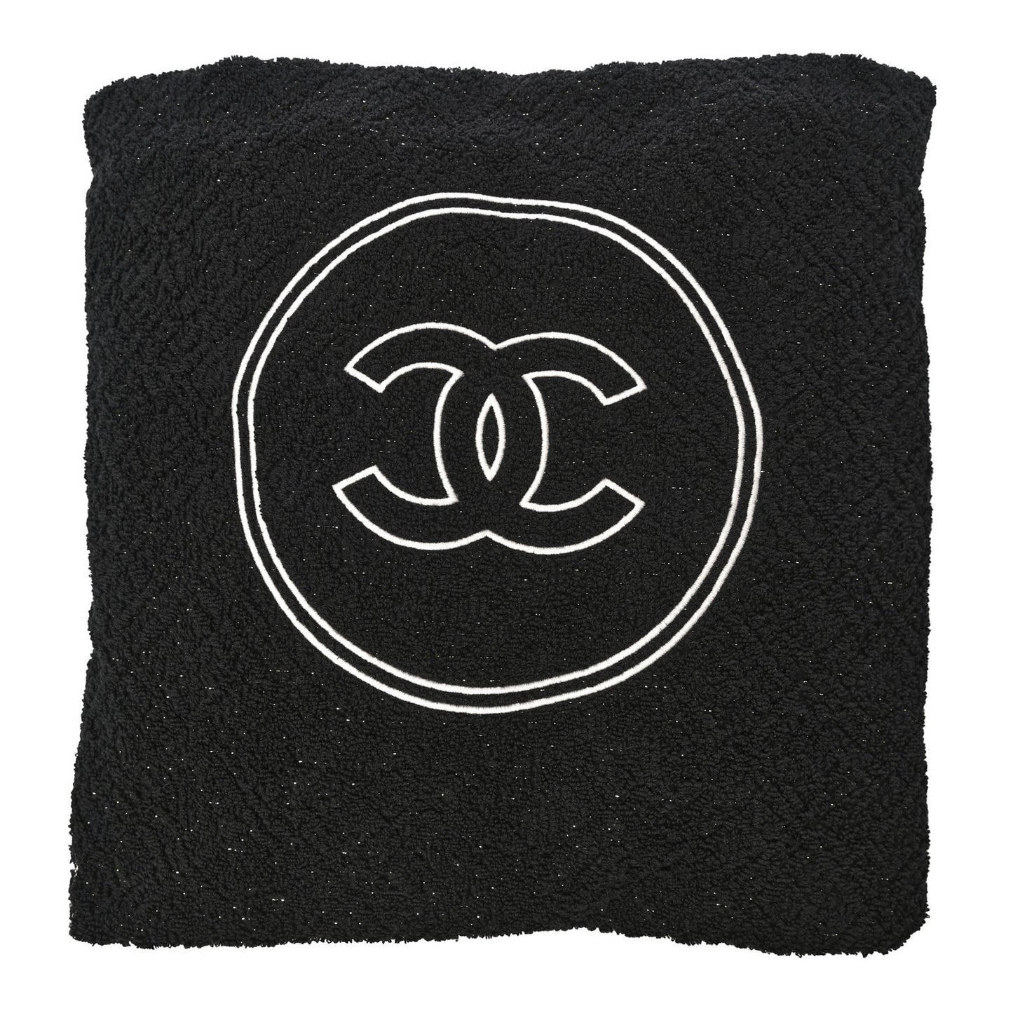 Terry Cotton CC Beach Tote Towel Set Black