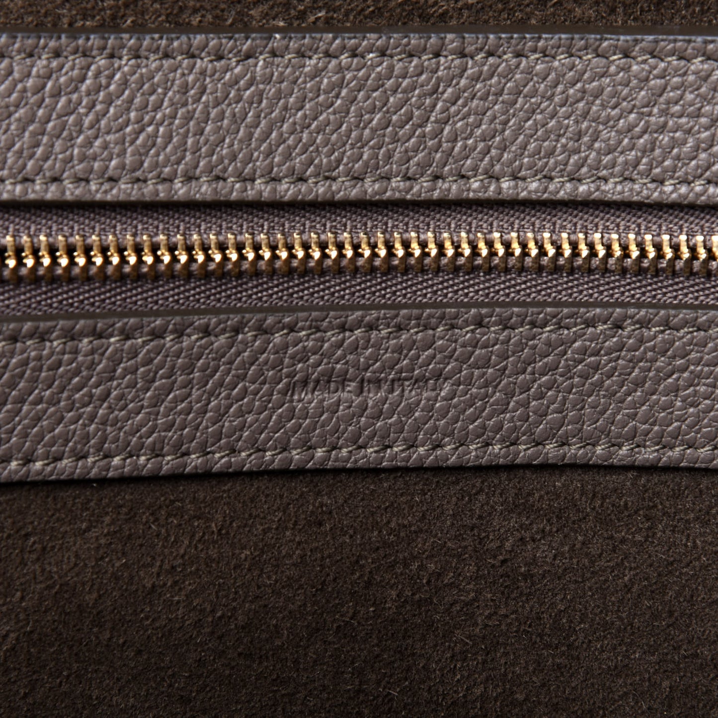 Soft Grained Calfskin Small Belt Cabas Phantom Taupe