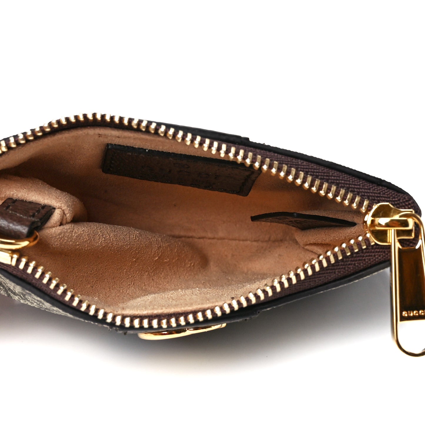 GG Supreme Monogram Web Ophidia Key Case Beige New Acero