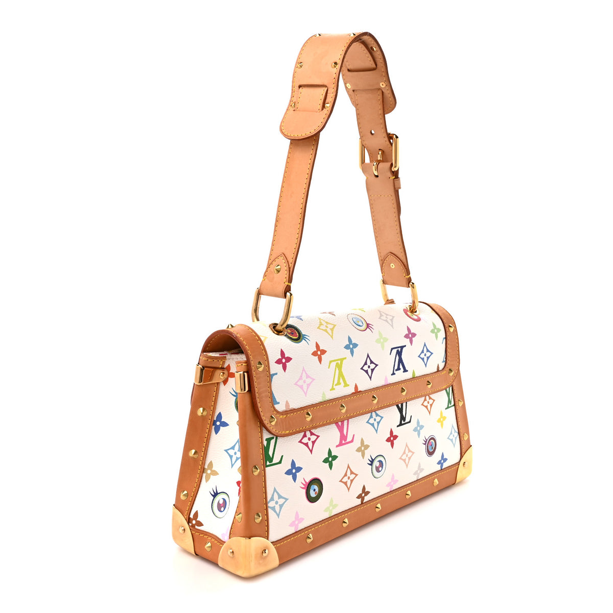 Monogram Multicolor Eye Need You White