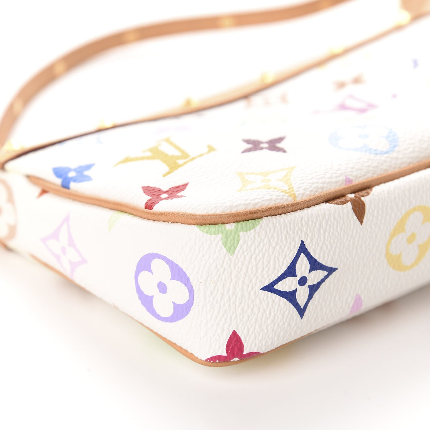 Louis Vuitton Monogram Multicolor Pochette Accessories White 6 of 10