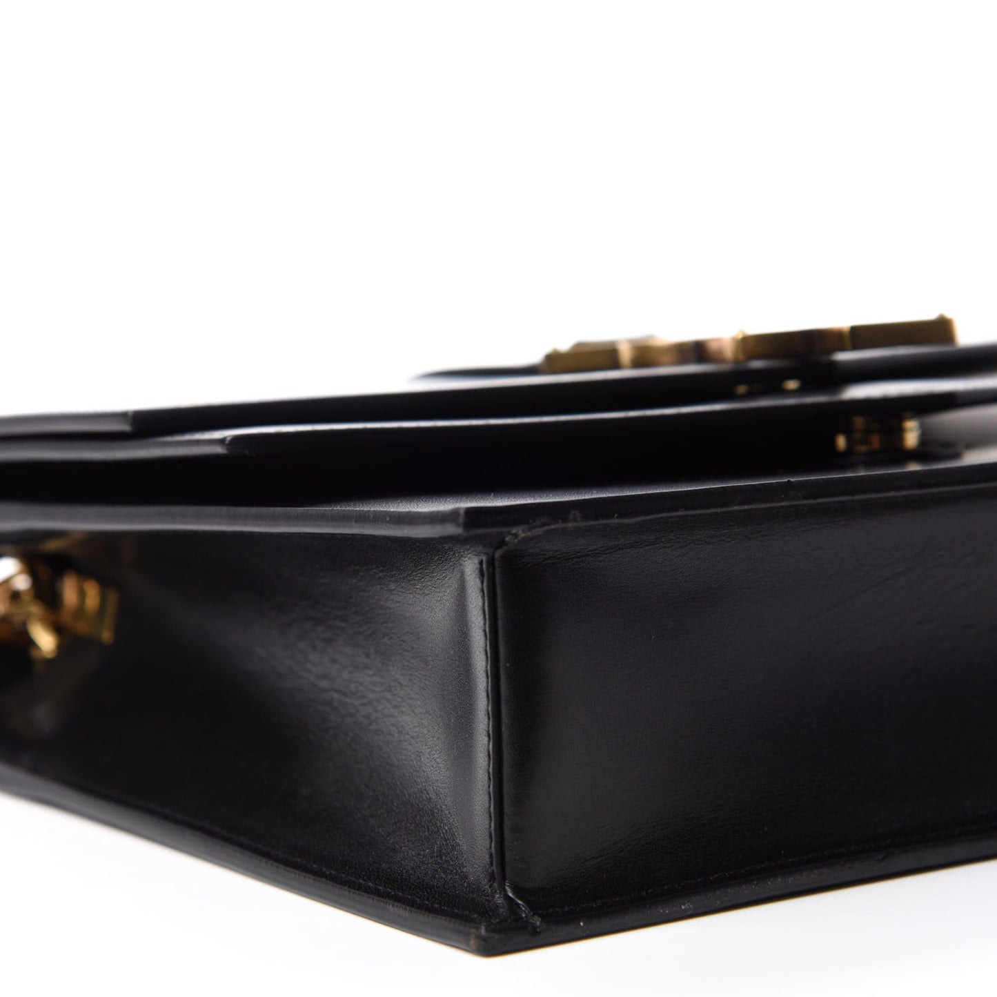 Smooth Calfskin Monogram Medium Sulpice Shoulder Bag Black