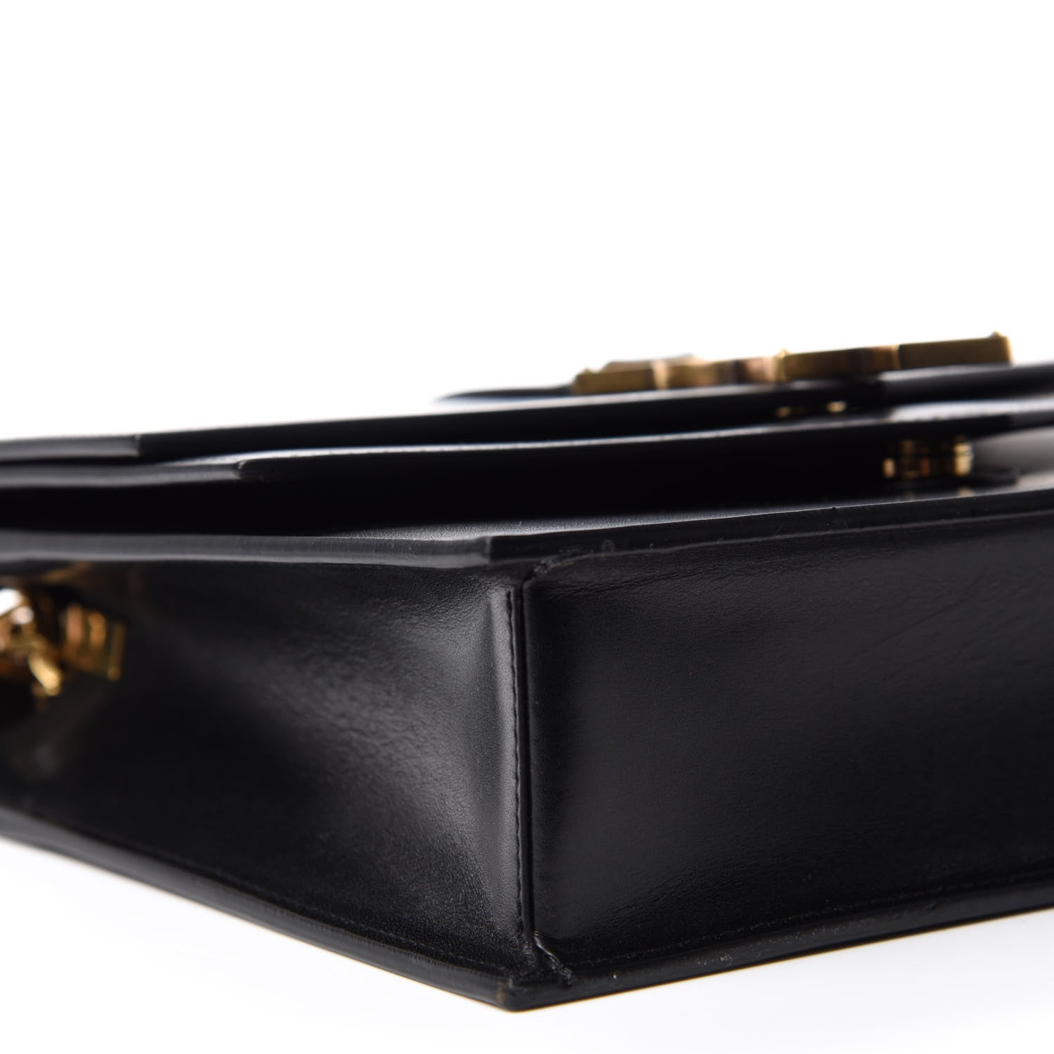 Saint Laurent Smooth Calfskin Monogram Medium Sulpice Shoulder Bag Black 6 of 10