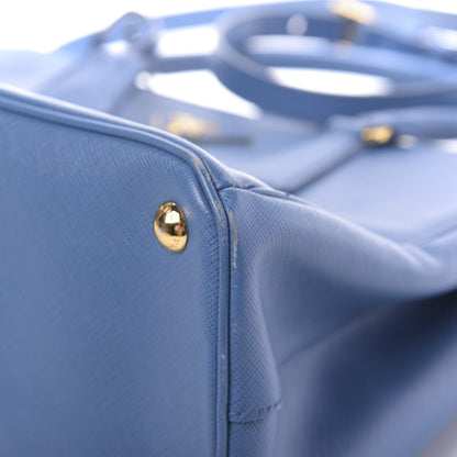 Prada Saffiano Small Galleria Double Zip Tote Cobalto 15 of 16