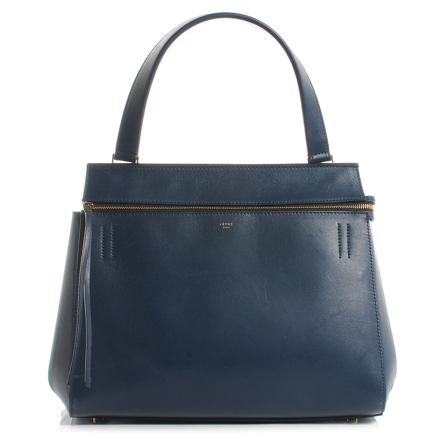 Celine Smooth Calfskin Medium Edge Shoulder Bag Deepsea 1 of 10