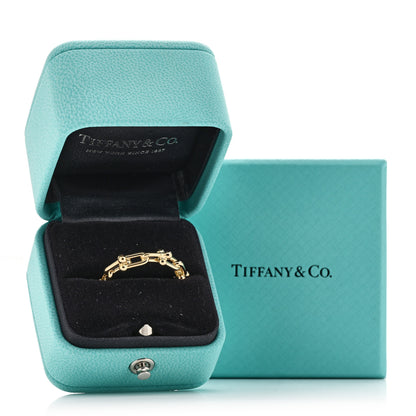 Tiffany 18K Yellow Gold Hardwear Micro Link Ring 57 8 5 of 5