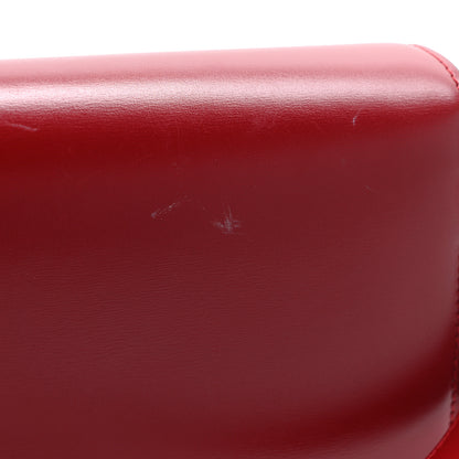 Celine Box Calfskin Medium Classic Box Flap Bag Red 10 of 10