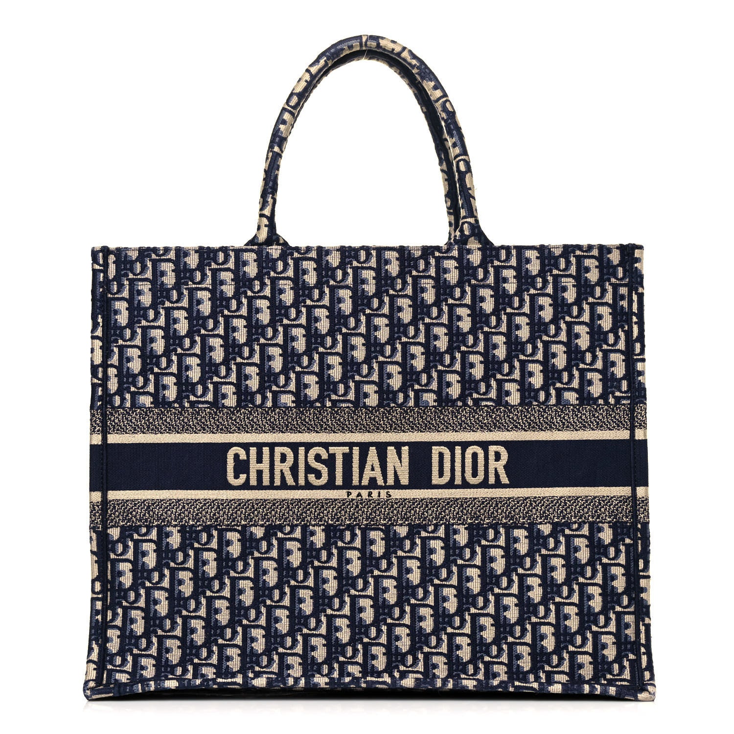 Christian Dior Oblique Book Tote Blue Multicolor 1 of 11