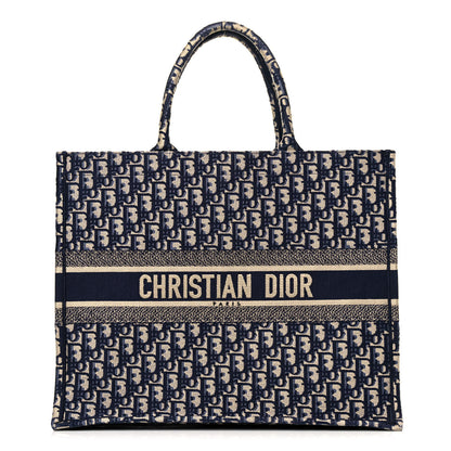 Christian Dior Oblique Book Tote Blue Multicolor 1 of 11