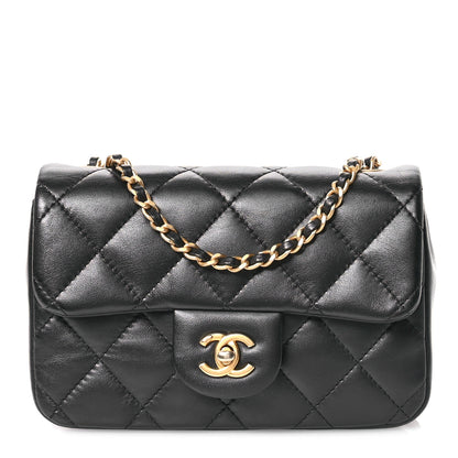 Chanel Lambskin Quilted Mini Heart Charms Flap Black 1 of 10