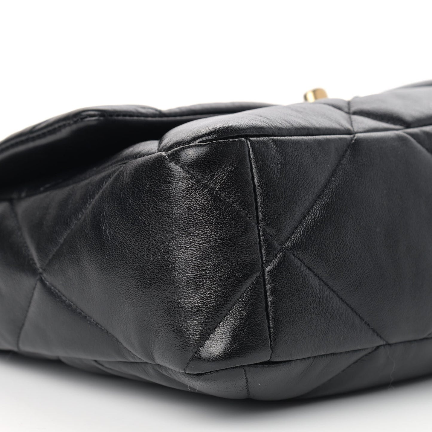 Lambskin Quilted Large Chanel 19 Flap Black