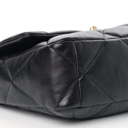 Chanel Lambskin Quilted Large Chanel 19 Flap Black 8 of 9