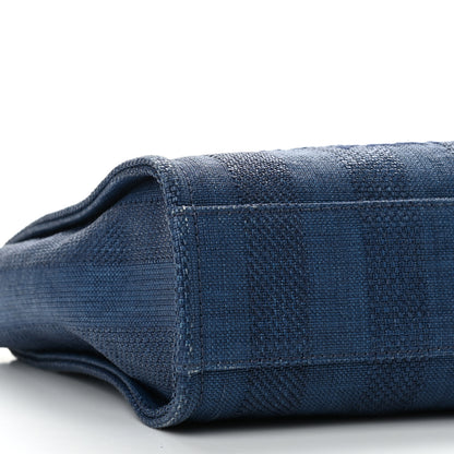 Chanel Mixed Fibers Striped Mini Deauville Tote Navy Blue 9 of 13