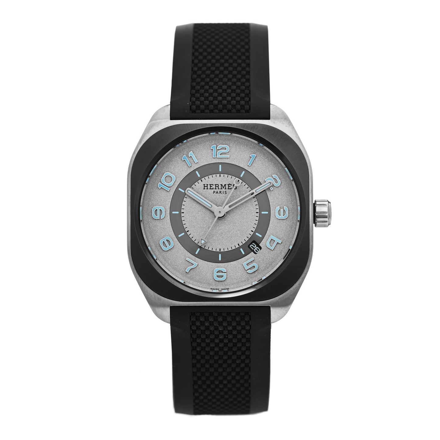 Titanium Rubber 39mm H08 Automatic Watch Gris Fonce