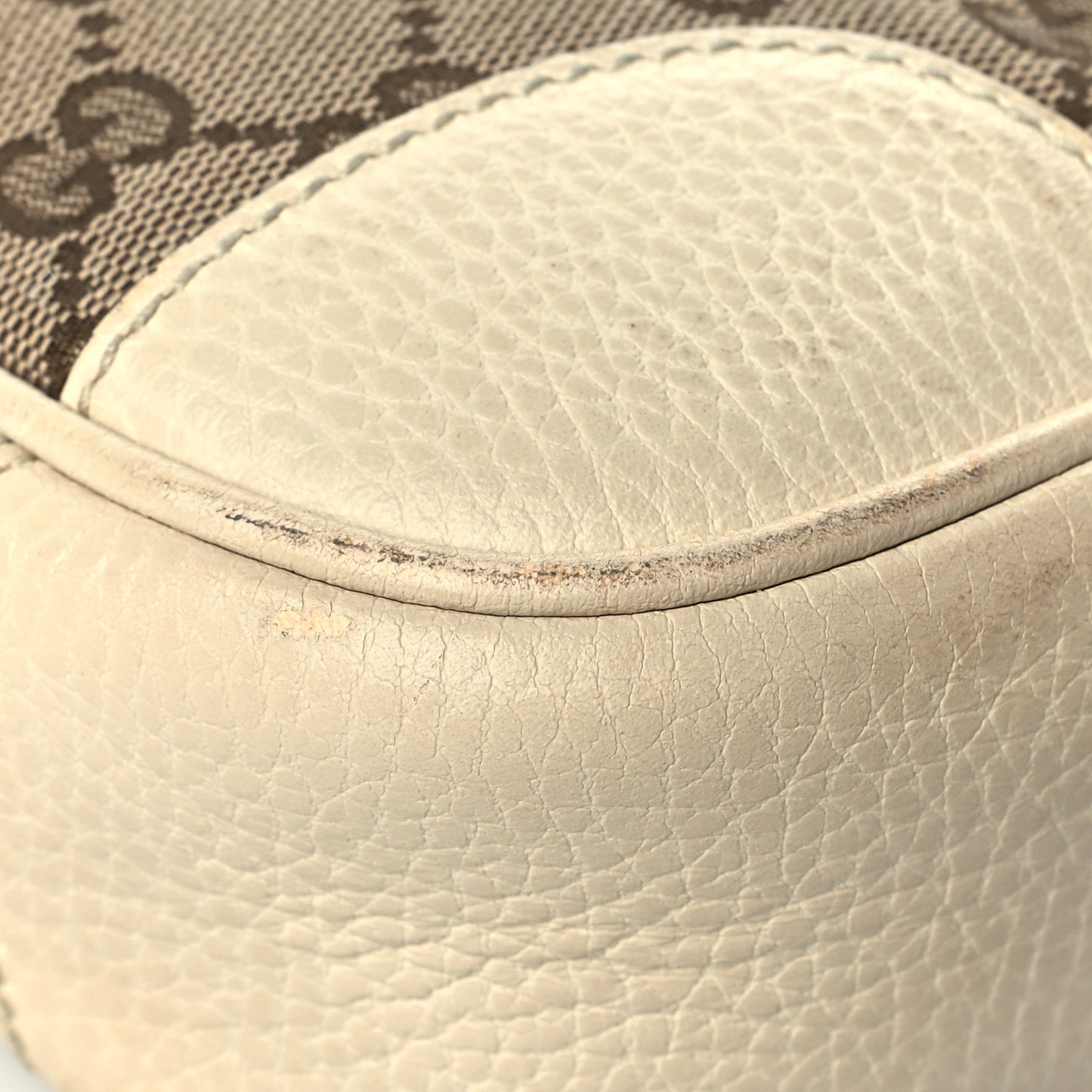 Monogram Dollar Calfskin Mini Bree Messenger Bag Beige Ebony Avoire