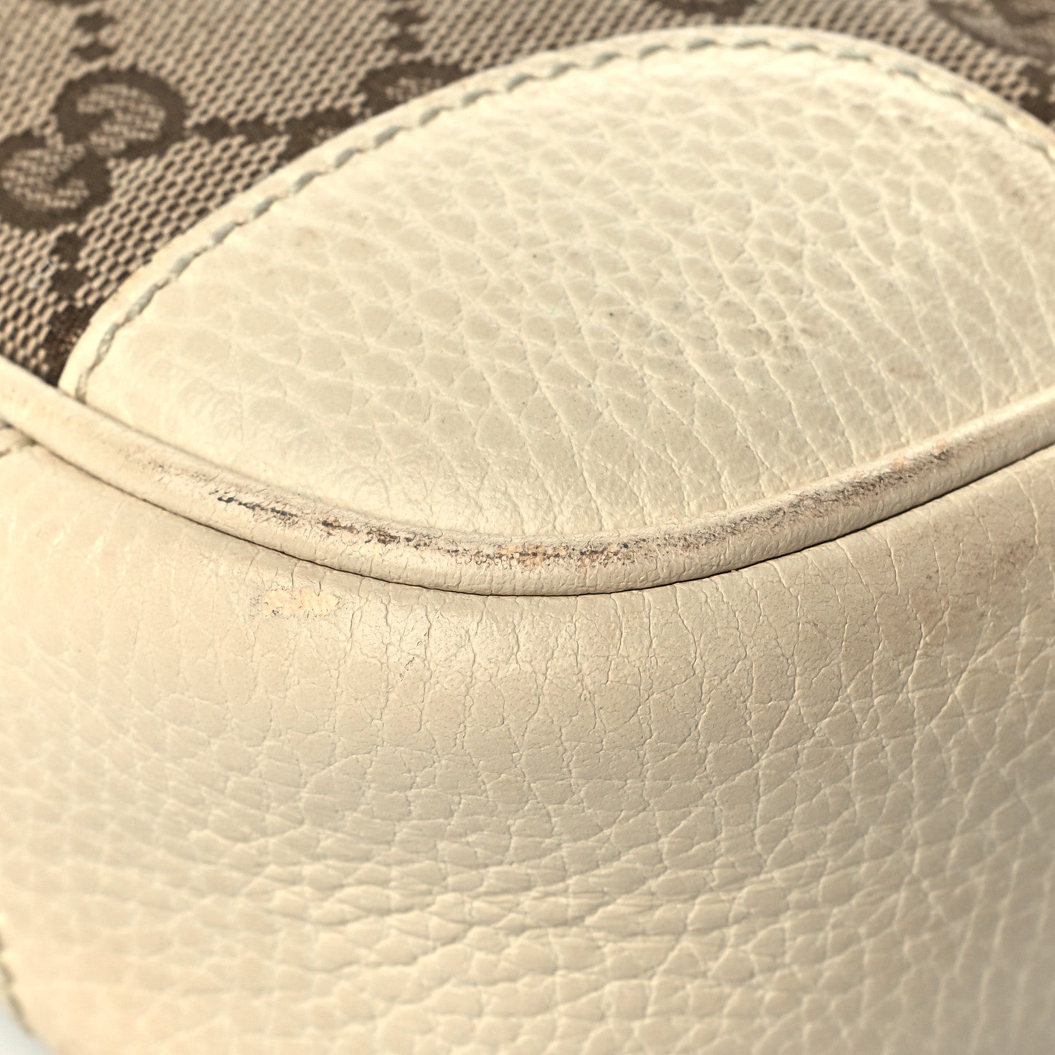Gucci Monogram Dollar Calfskin Mini Bree Messenger Bag Beige Ebony Avoire 10 of 17