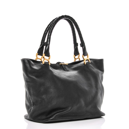 Chloe Calfskin Large New Marcie Tote Black 3 of 8