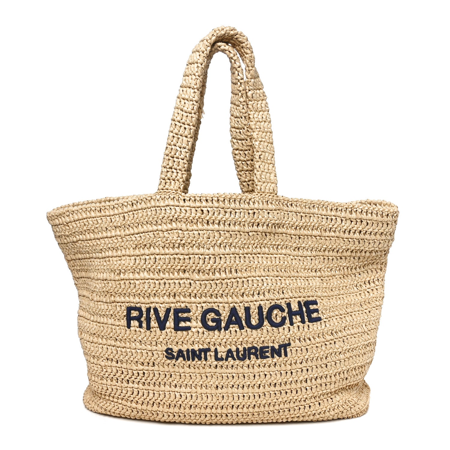 Saint Laurent Raffia Rive Gauche Tote Natural 1 of 11
