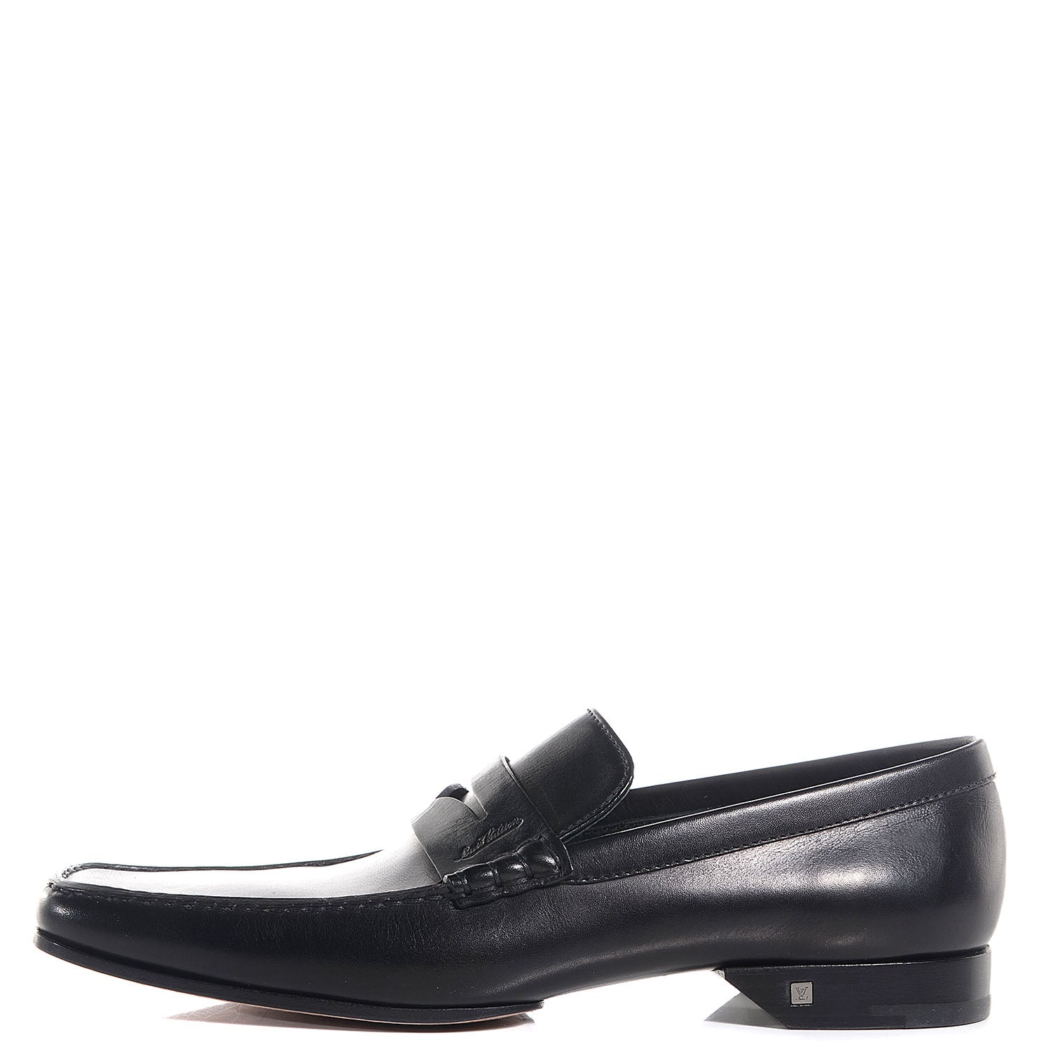 Louis Vuitton Mens Calfskin Earl Loafer 10 Black 1 of 5