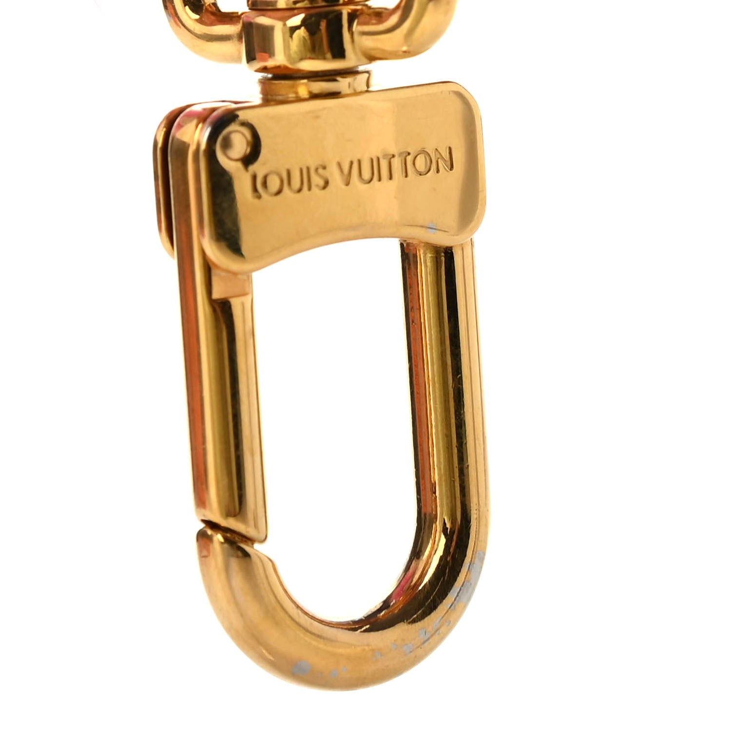 Louis Vuitton Calfskin Mink Fur Wild Puppet Bag Charm Key Holder Rose 3 of 4