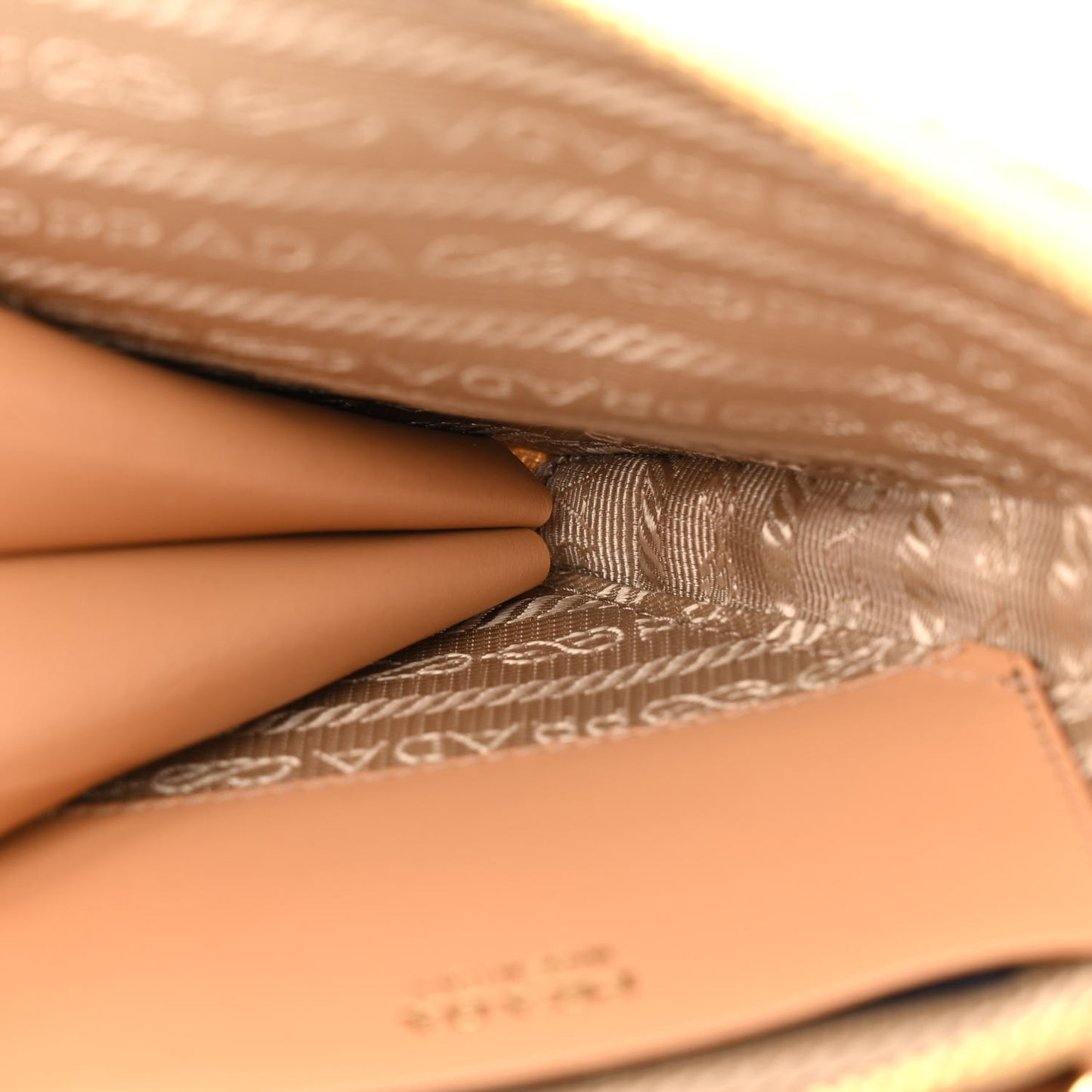 Raffia Calfskin Crochet Logo Embroidered Mini Triangle Crossbody Pouch Naturale