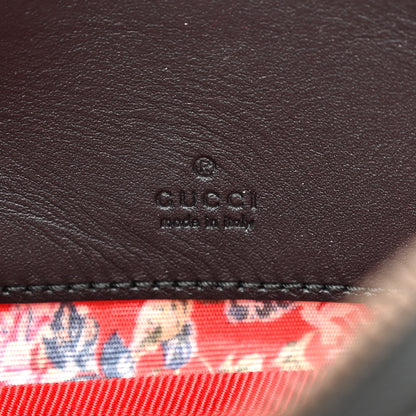 Gucci Patent Rubber Game Patch Logo Convertible Crossbody Belt Bag Black 6 of 9