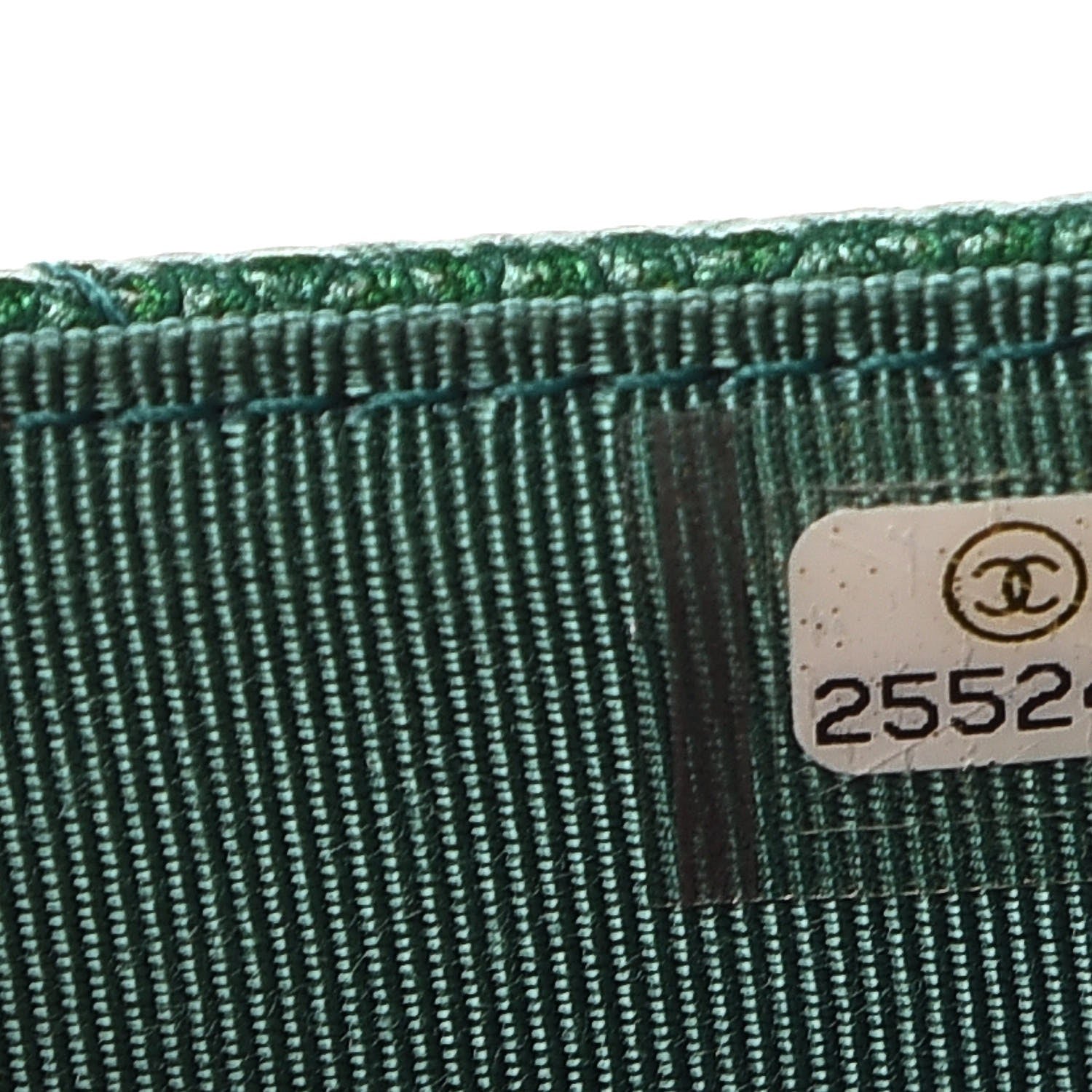 Chanel Metallic Caviar Quilted Wallet On Chain WOC Green 8 of 9