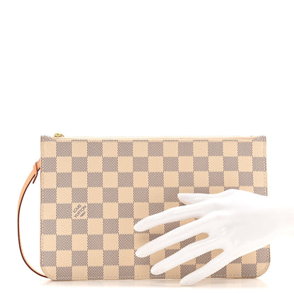 Louis Vuitton Damier Azur Neverfull MM GM Pochette 2 of 11