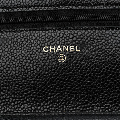 Chanel Caviar Quilted Wallet on Chain WOC Black 6 of 15