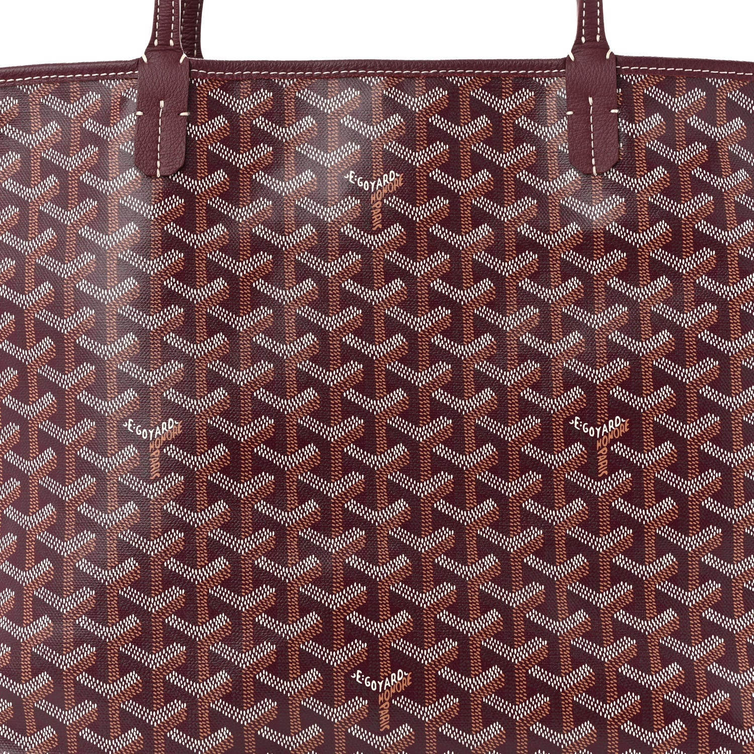 Goyard Goyardine Artois MM Burgundy 8 of 10