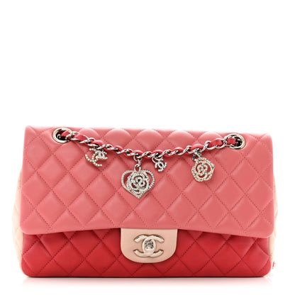 Chanel Lambskin Quilted Tri-Color Medium Valentine Charms Single Flap Pink 1 of 15