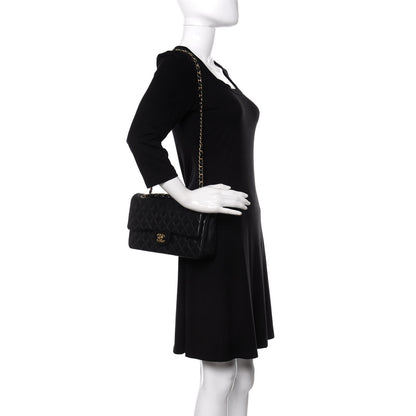 Chanel Lambskin Quilted Medium Double Flap Black 2 of 10