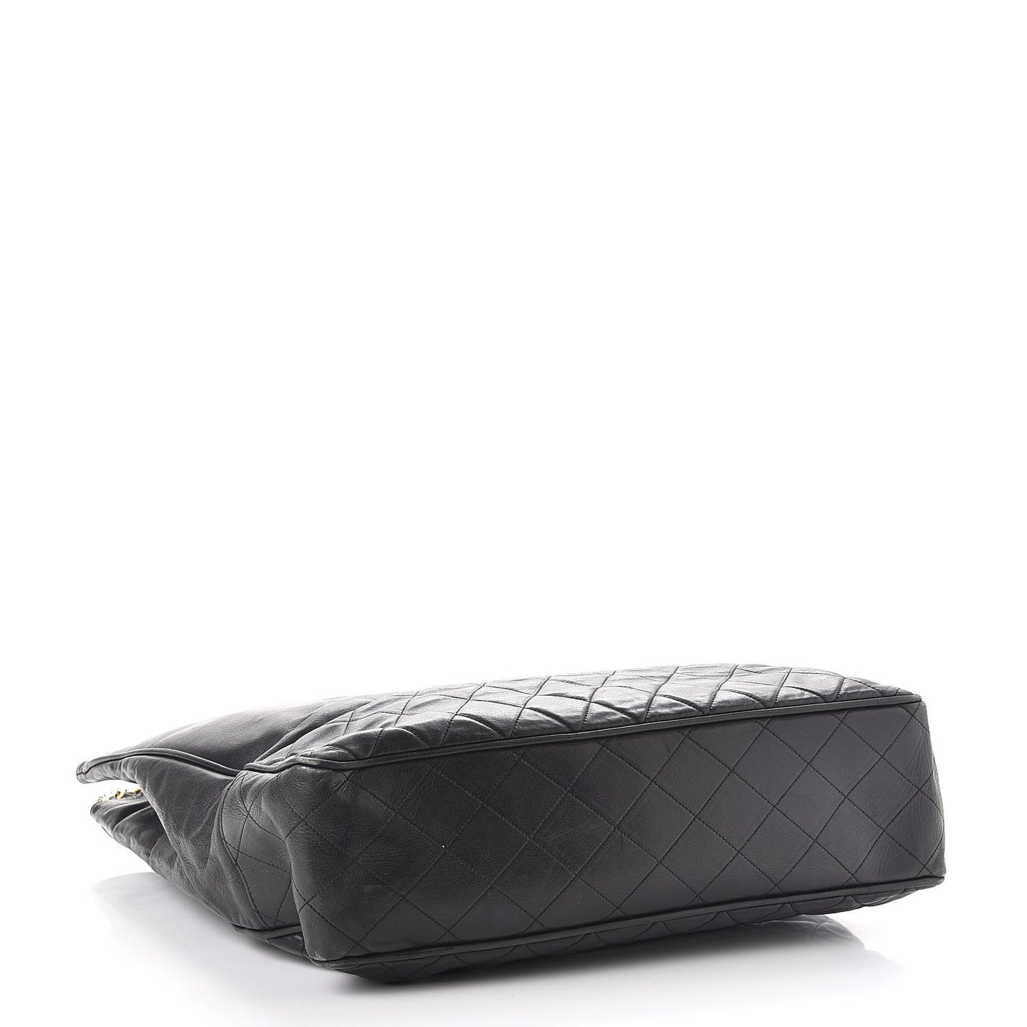 Lambskin Quilted Tote Black