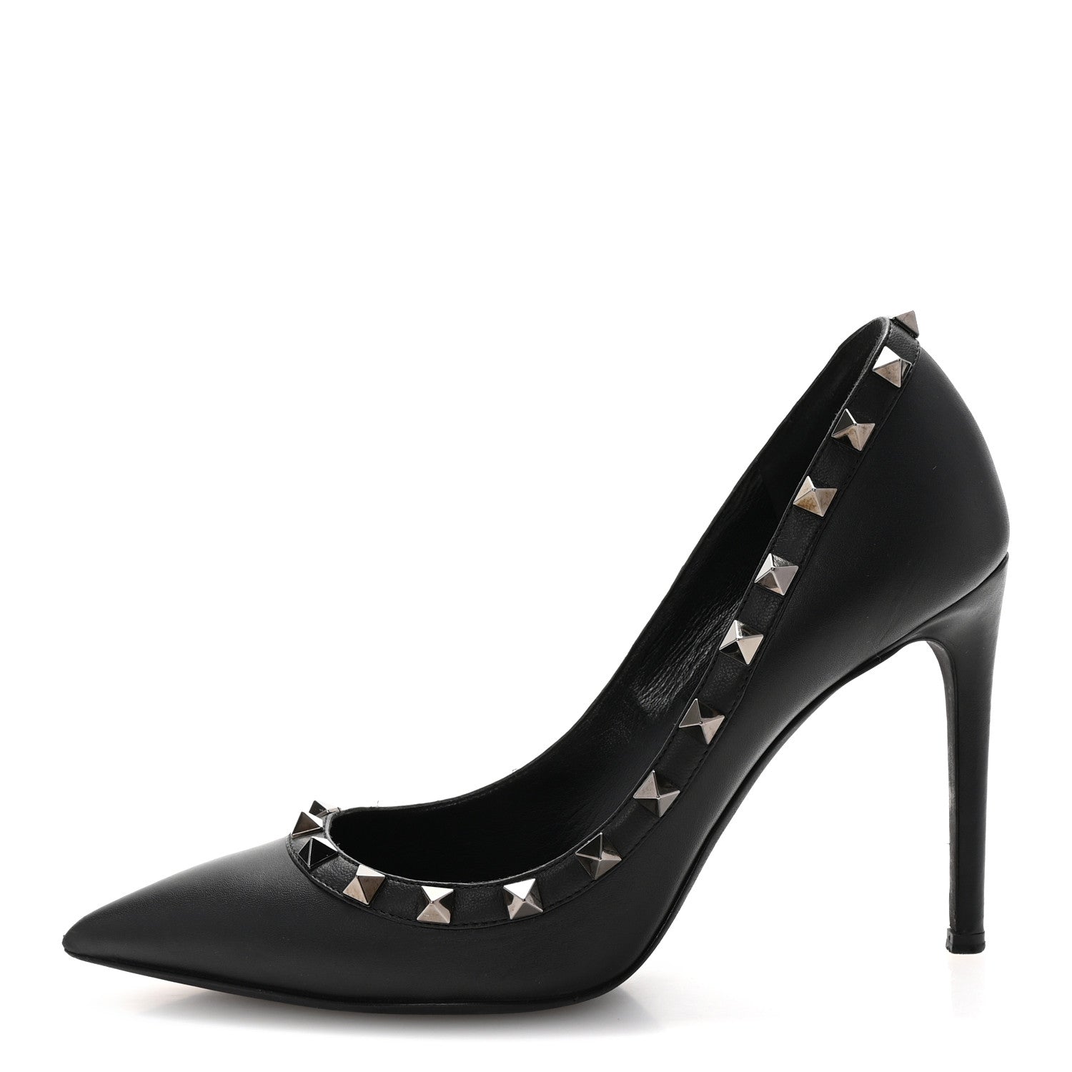 Valentino Garavani Nappa Rockstud 100mm Pumps 36.5 Black 1 of 10