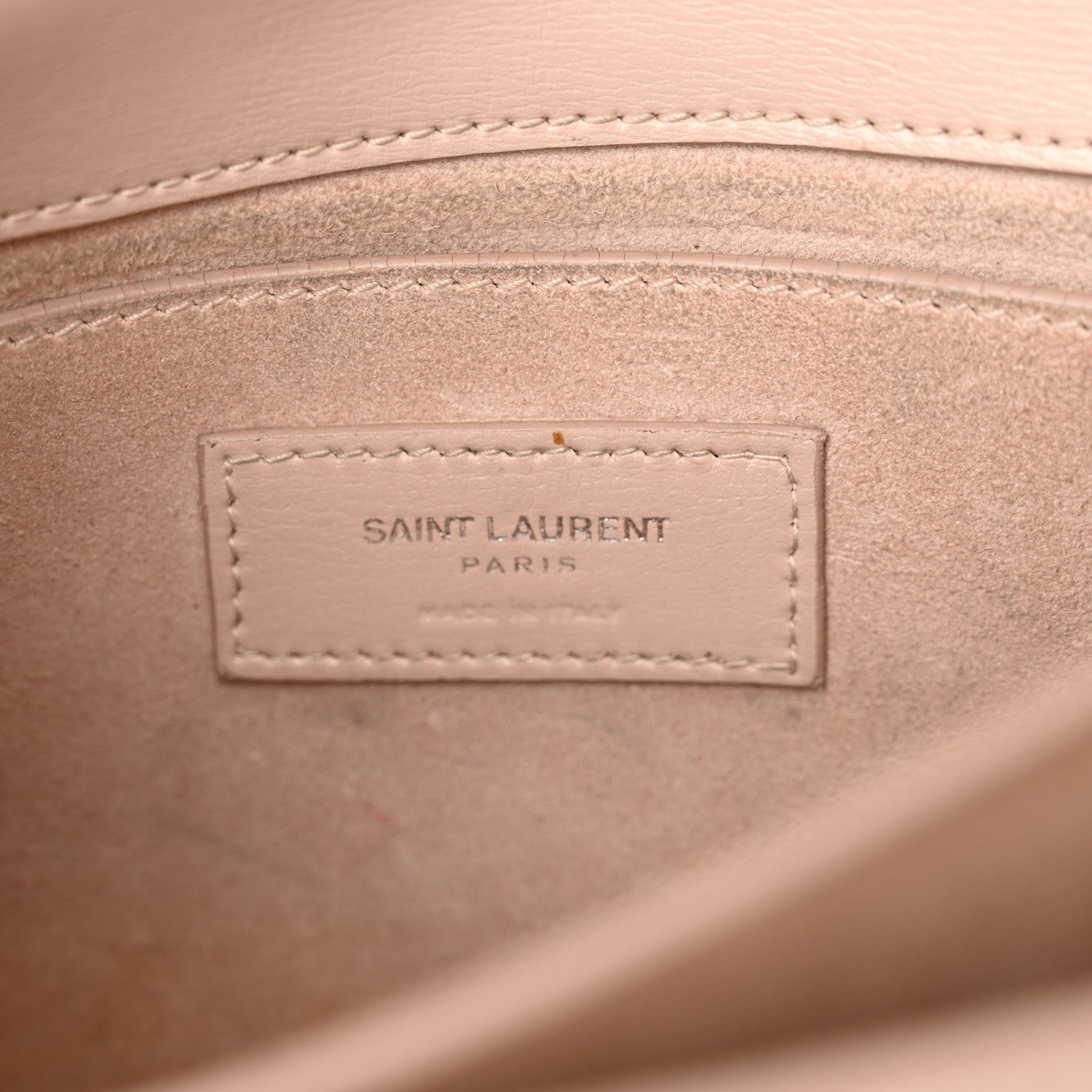 Saint Laurent Calfskin Medium Monogram Sunset Marble Pink 6 of 21