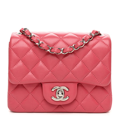 Chanel Lambskin Quilted Mini Square Flap Pink 1 of 10