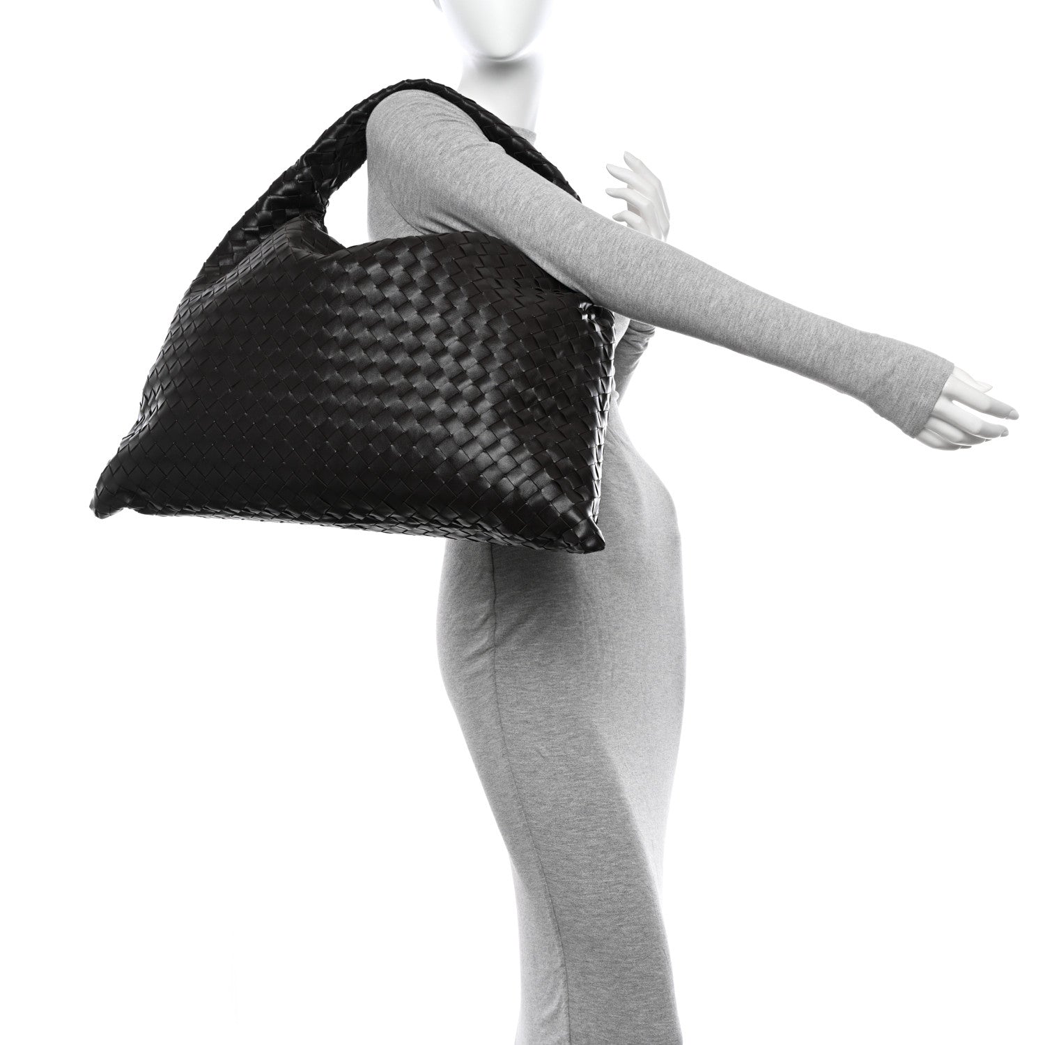 Bottega Veneta Calfskin Intrecciato Large Hop Fondant 2 of 11
