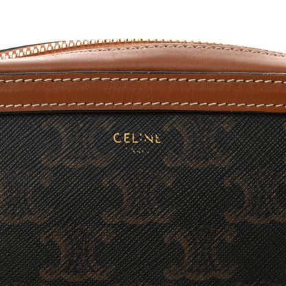 Celine Triomphe Canvas Small Camera Bag Tan 6 of 15